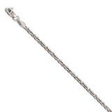 Leslie&#39;s 2.9mm Diamond Cut Lightweight Rope Chain 18 Inch - 10k White Gold HB-8123-18, MPN: 8123-18…