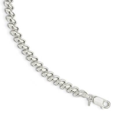 6.25mm Polished San Marco 7.5in Bracelet Sterling Silver QG4932-7.5, MPN: QG4932-7.5, 886774018034