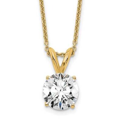 1.00Ct. Round Certified Lab Grown Diamond Si1/Si2, G H I, Solitaire P 14k Gold PM4396-100C-LG-18, M…
