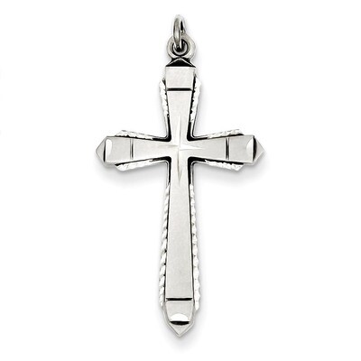 Cross Pendant Sterling Silver Satin QC5239, MPN: QC5239, 886774109350