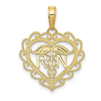 Registered Nurse Heart Pendant 10k Gold 10K4932, MPN: 10K4932, 191101085284