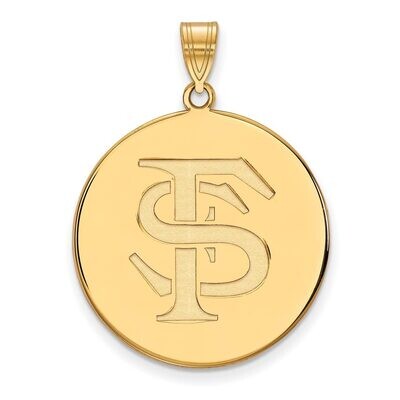 Florida State University x-Large Disc Pendant 14k Yellow Gold 4Y083FSU, MPN: 4Y083FSU, 886774888729