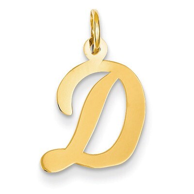 Medium Script Initial D Charm 14k Gold YC660D, MPN: YC660D, 886774137131