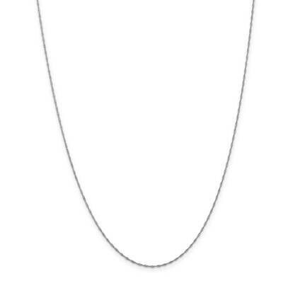 1mm Singapore Chain Anklet 9 Inch 14k White Gold PEN166-9, MPN: PEN166-9, 883957166308