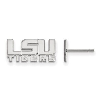 Louisiana State University x-Small Post Earring 14k White Gold 4W083LSU, MPN: 4W083LSU, 886774854991