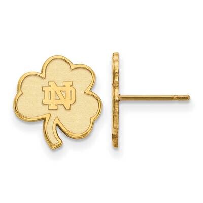 University of Notre Dame x-Small Post Earring 10k Yellow Gold 1Y065UND, MPN: 1Y065UND, 191101130298