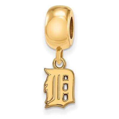 Detroit Tigers Bead Charm x-Small Dangle Gold-plated Silver GP035TIG, MPN: GP035TIG, 886774937564