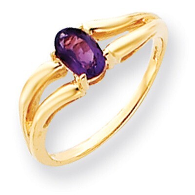 6x4mm Oval Amethyst ring 14k Gold Y4646AM, MPN: Y4646AM, 883957560472