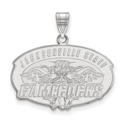 Jacksonville State University Large Pendant 14k White Gold 4W004JAC, MPN: 4W004JAC, 886774830537
