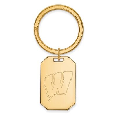 University of Wisconsin Key Chain Gold-plated Silver GP026UWI, MPN: GP026UWI, 886774930367