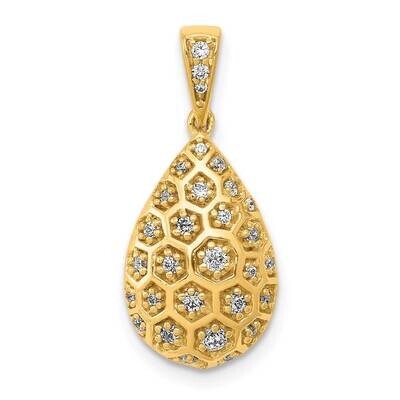 1/5Ct. Diamond Teardrop Honeycomb Chain Slide 14k Gold PM3891-020-YA, MPN: PM3891-020-YA, 883957292…