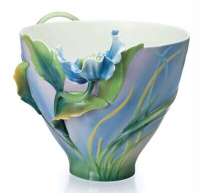 Franz Porcelain Blue Poppy Flower Decorative FZ01436, MPN: FZ01436,