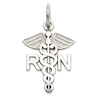 RN Charm 14k White Gold D1240, MPN: D1240, 886774073606