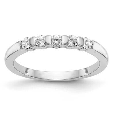 5-Stone Lab Grown Diamond Si1/Si2, G H I, Channel Band 14k White Gold RM5956B-025-WLG, MPN: RM5956B…