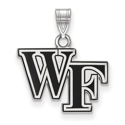 Wake Forest University Small Enamel Pendant Sterling Silver SS025WFU, MPN: SS025WFU, 886774720692