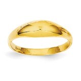 Childs Polished Dome Ring 14k Gold R196, MPN: R196, 883957492452