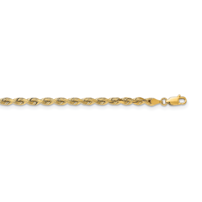 20 Inch 4.0mm Silky Rope Chain 14k Yellow Gold SKR030-20, MPN: SKR030-20, 883957871790