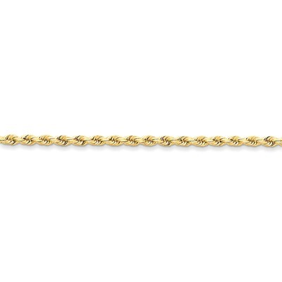 3.20mm Diamond-cut Rope with Lobster Clasp Chain 9 Inch 14k Gold 023L-9, MPN: 023L-9, 886774395111