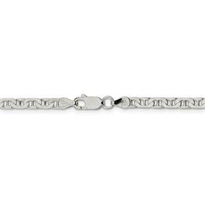 26 Inch 3.75mm Flat Anchor Chain Sterling Silver QAN100-26, MPN: QAN100-26, 883957960890
