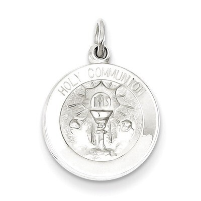 Holy Communion Medal Sterling Silver QC5821, MPN: QC5821, 191101184246