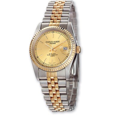 Ladies Charles Hubert IP-plated 2-tone Gold-tone Dial 26mm Watch XWA500, MPN: XWA500, 811233012599