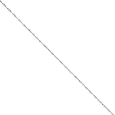 1.9mm Singapore Chain 30 Inch 14k White Gold PEN124-30, MPN: PEN124-30, 886774433097