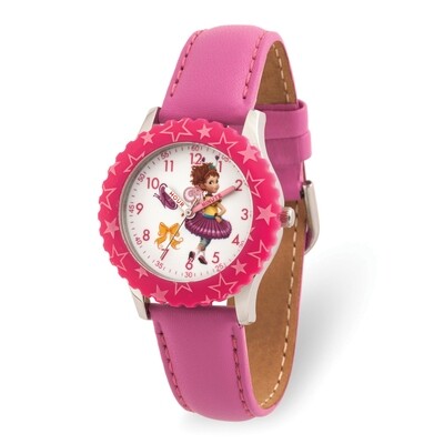 Disney Kids Fancy Nancy Pink Leather Band Time Teacher Watch  XWA5886, MPN: XWA5886, 842885106541