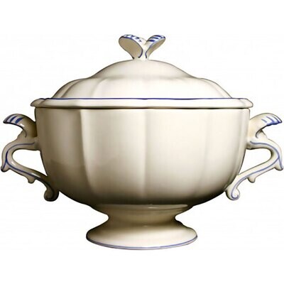 Gien Filet Bleu Soup Tureen 1540CSOU22, MPN: 1540CSOU22, 840769027944