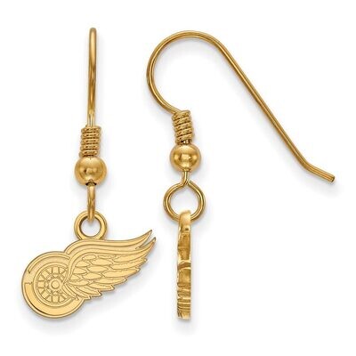 Detroit Red Wings x-Small Dangle Earring Wire Gold-plated Silver GP006RWI, MPN: GP006RWI, 886774903…