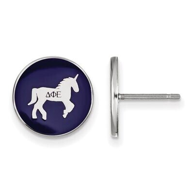 Delta Phi Epsilon Enameled Post Earrings Sterling Silver SS046DPH, MPN: SS046DPH, 886774610016