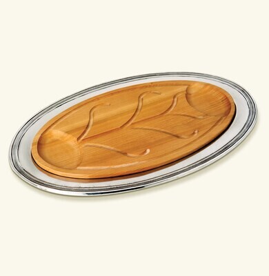 Match Pewter Oval Carving Platter With Insert 1172, MPN: 1172,