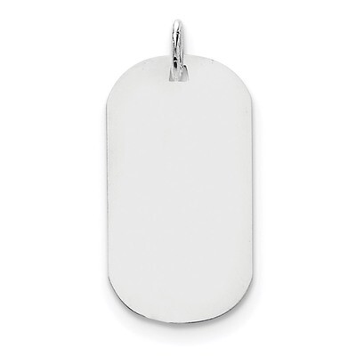 Plain .013 Gauge Engravable Dog Tag Disc Charm 14k white Gold XWM620/13, MPN: XWM620/13, 1911014529…
