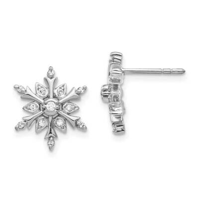 Earrings 14k White Gold Diamond EM5539-016-WA, MPN: EM5539-016-WA, 883957273631