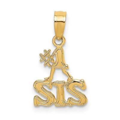 #1 Sis Charm 14k Gold Polished K8849, MPN: K8849, 637218025466