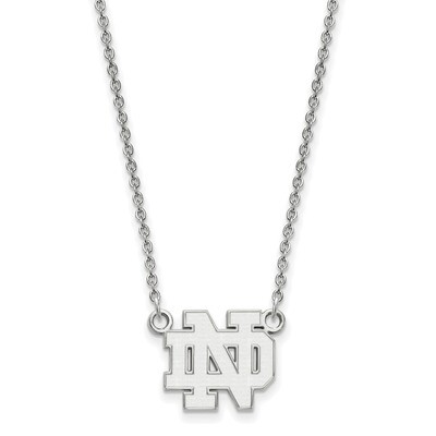University of Notre Dame Small Pendant Necklace Sterling Silver SS015UND-18, MPN: SS015UND-18, 1911…