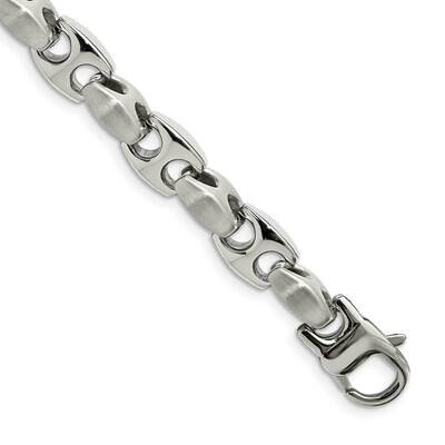 8.25 Inch Bracelet Stainless Steel Brushed and Polished SRB168-8.25 by Chisel, MPN: SRB168-8.25, 88…