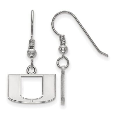 University of Miami x-Small Dangle Earring Wire Sterling Silver SS006UMF, MPN: SS006UMF, 8867747240…