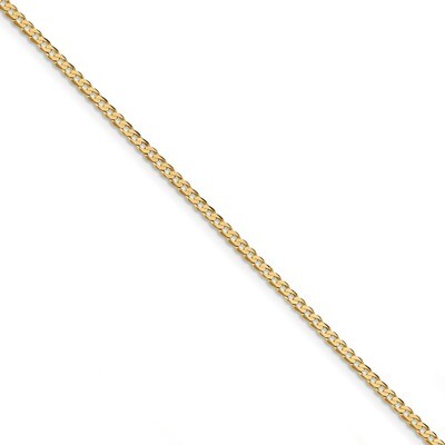 8 Inch 2.3mm Beveled Curb Chain 14k Gold FBU070-8, MPN: FBU070-8, 886774560991