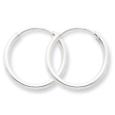 2mm Hoop Earrings Sterling Silver QE4367, MPN: QE4367, 883957929903