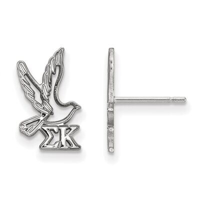 Sigma Kappa Extra Small Post Earrings Sterling Silver SS038SKP, MPN: SS038SKP, 886774608020