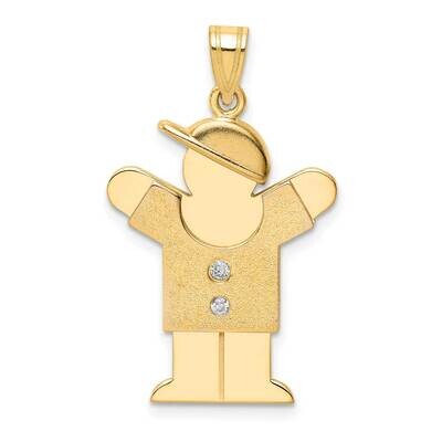 A Diamond Kid Pendant 14k Gold XK467A, MPN: XK467A, 883957230245