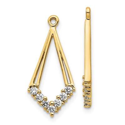 SI1/SI2 G H I Earrings Jackets 14k Yellow Gold Lab Grown Diamond EJM5332-025-YLG, MPN: EJM5332-025-…
