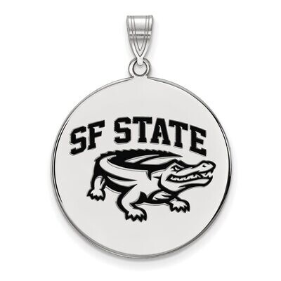 San Francisco State University XLarge Enamel Disc Pendant Sterling Silver SS003SFU, MPN: SS003SFU, …