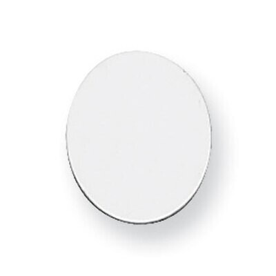 Oval Stamping Sterling Silver Rhodium-plated SS1082, MPN: SS1082,