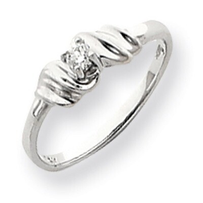 Polished Diamond ring 14k White Gold Y4228AA, MPN: Y4228AA, 883957388946