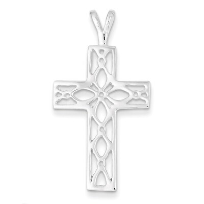 Cross Pendant Sterling Silver Polished QC7227, MPN: QC7227, 883957568355