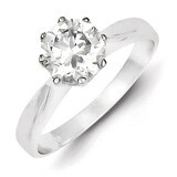 Diamond Ring Sterling Silver Polished QR4238, MPN: QR4238, 883957575643