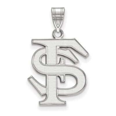 Florida State University Large Pendant 14k White Gold 4W004FSU, MPN: 4W004FSU, 886774830391