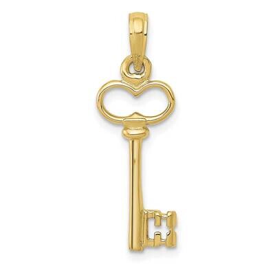 3-D Key Charm 10k Gold Polished 10C2940, MPN: 10C2940,