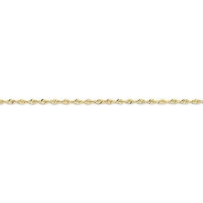2.0mm Diamond-cut Extra-Lite Rope Chain 20 Inch 10k Gold 10EX016-20, MPN: 10EX016-20, 886774396323
